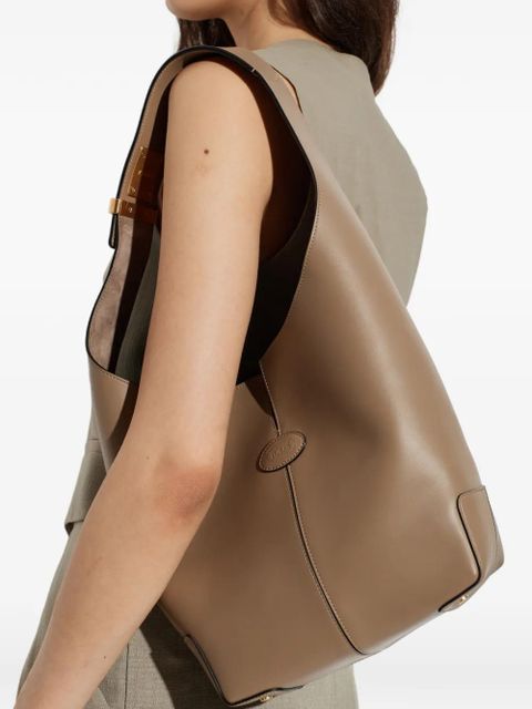 Tod's small logo-patch leather tote bag - Neutrals - zdjęcie produktu nr 2