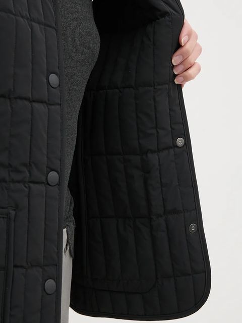 MACKAGE bezrękawnik puchowy damski kolor czarny przejściowy HELIA