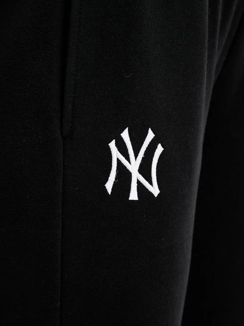 New Era spodnie dresowe damskie kolor czarny z aplikacją 60684417