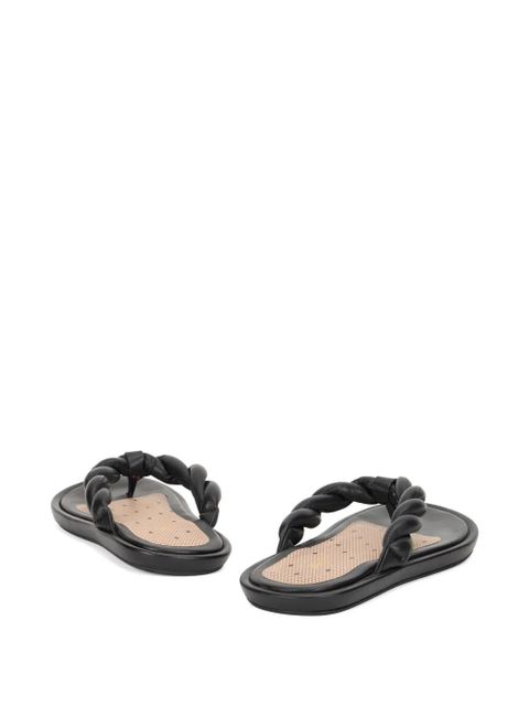 Valentino Garavani braided-straps flip flops - Black