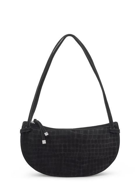 Tous torebka zamszowa Hombro Halfmoon kolor czarny 2002359051 - zdjęcie produktu nr 1