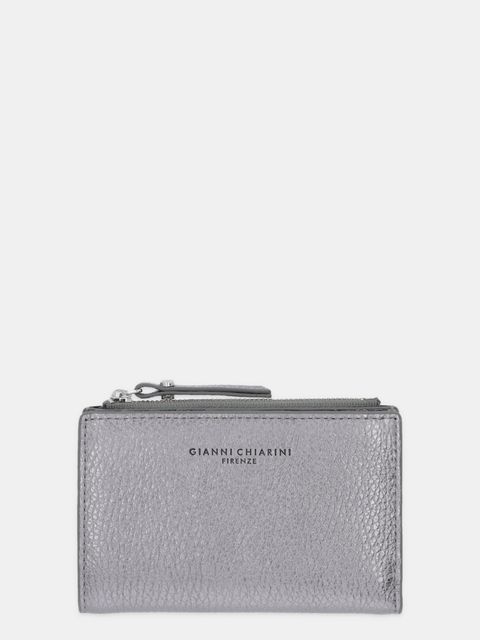 Gianni Chiarini portfel skórzany damski kolor srebrny PF.6003.GRN.LM - zdjęcie produktu nr 1