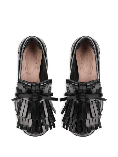 Simone Rocha Tracker fringe patent-leather loafers - Black - zdjęcie produktu nr 2