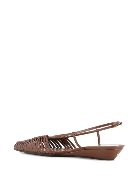 Giuseppe Zanotti Orsola woven slingback sandals - Brown