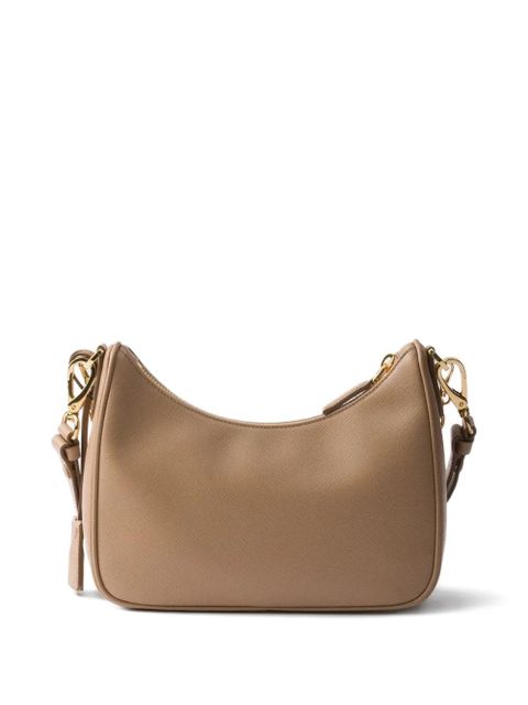 Prada mini Re-Edition Saffiano-leather shoulder bag - Neutrals - zdjęcie produktu nr 2