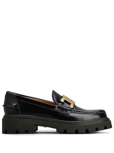 Tod's Gomma Pesante leather loafers - Black - zdjęcie produktu nr 1