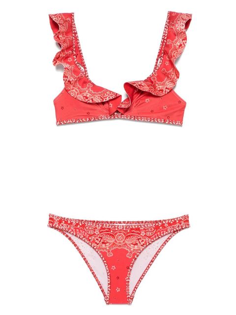 ZIMMERMANN Lucky Frill bikini - Red - zdjęcie produktu nr 1