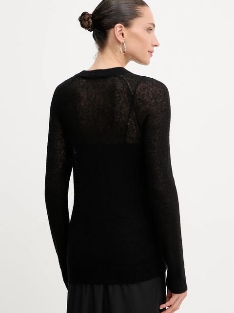 Guess sweter z wełną IZABELLA damski kolor czarny lekki W5RR06 Z3HQ0