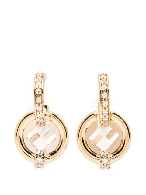 FENDI logo earrings - Gold - zdjęcie produktu nr 1