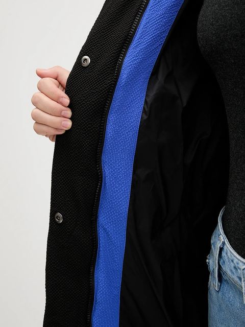 Desigual kurtka EXTRA CINTURON2 kolor czarny zimowa 25WWEW24