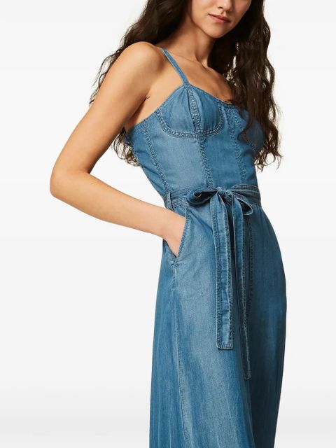 TWINSET wide-leg belted jumpsuit - Blue