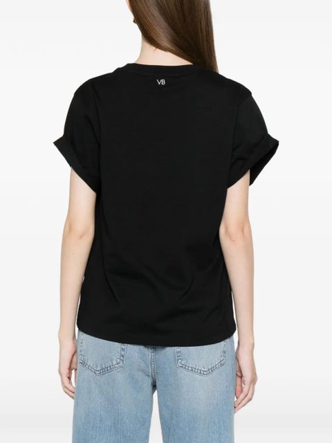 Victoria Beckham cuffed T-shirt - Black