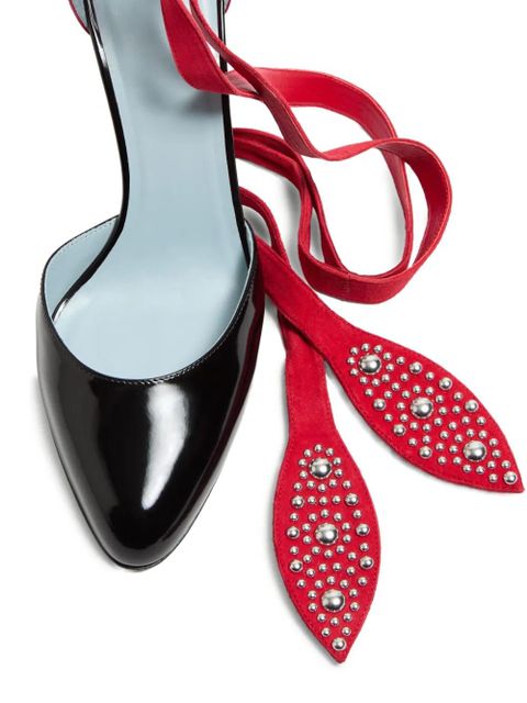 Valentino Garavani 85mm Foliefoliage pumps - Black