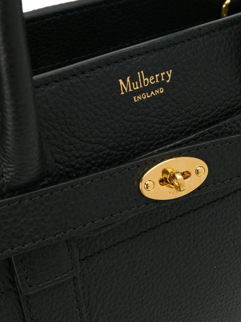 Mulberry mini zipped Bayswater tote - Black