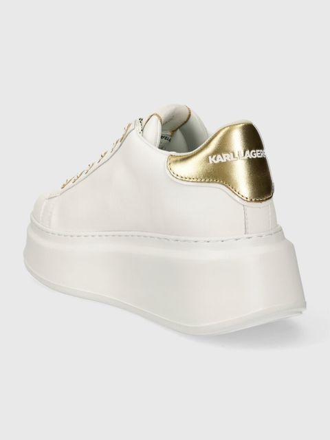 Karl Lagerfeld sneakersy skórzane ANAKAPRI kolor biały KL63510A