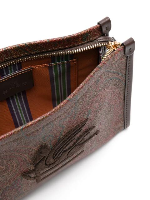 ETRO Pegaso-embroidered paisley-print tote bag - Brown