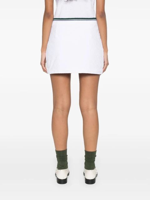 Casablanca side-slit mini skirt - White