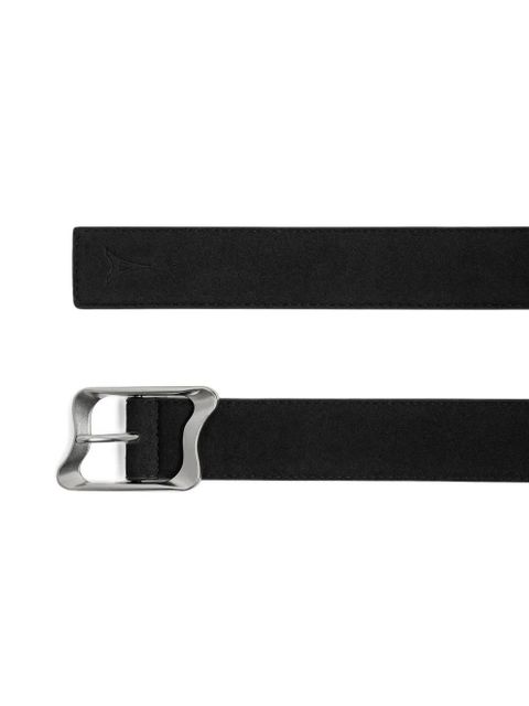Manière De Voir Eleanor sculpted-buckle leather belt - Black - zdjęcie produktu nr 2