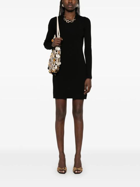 Rabanne chain-detailed mini dress - Black