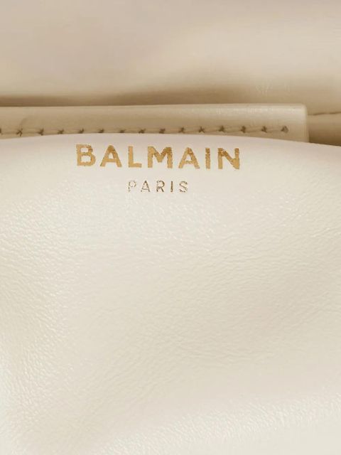 Balmain mini Sync padlock chain tote bag - White