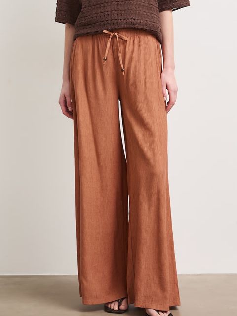 Medicine spodnie wide leg damskie z wiskozy - zdjęcie produktu nr 1