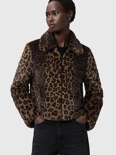 AllSaints kurtka kolor brązowy przejściowa W080OD - zdjęcie produktu nr 2