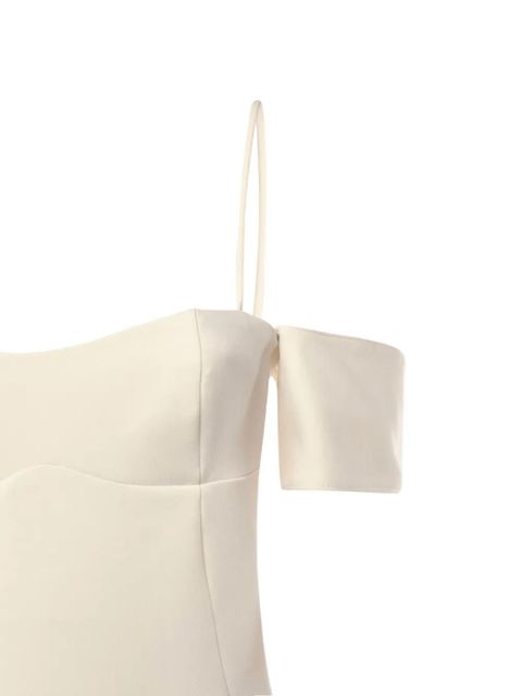 PINKO shoulder straps dress - White