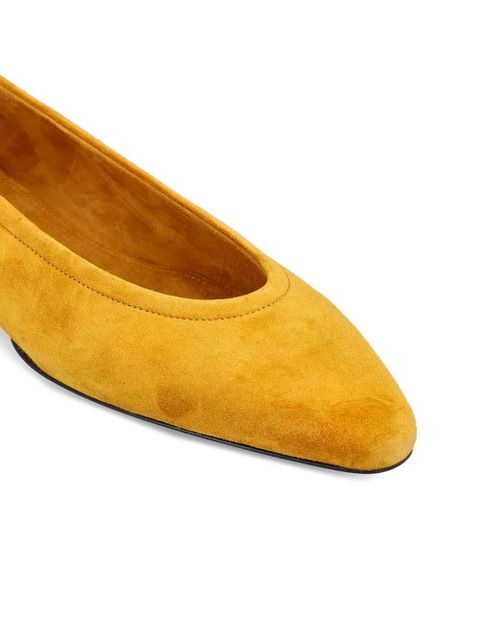 Loro Piana Primula suede ballet flats - Yellow