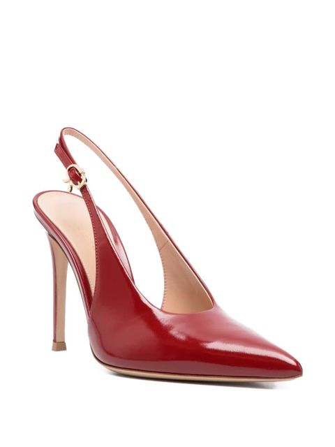 Gianvito Rossi point toe slingback sandals - Red - zdjęcie produktu nr 2