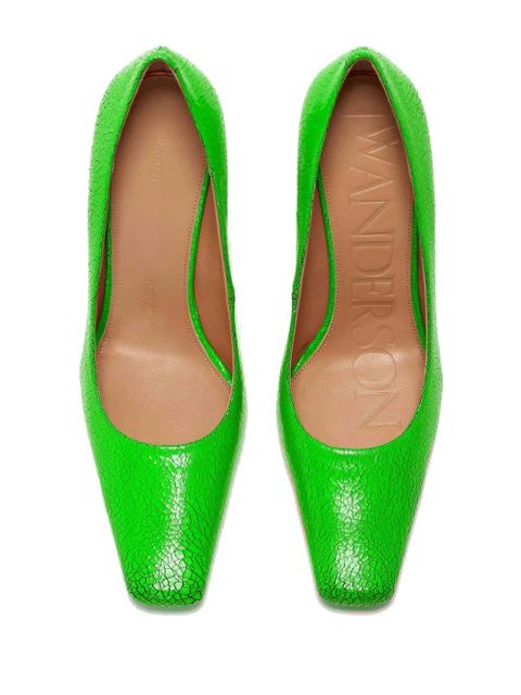 JW Anderson JW Bubble Heel leather pumps - Green