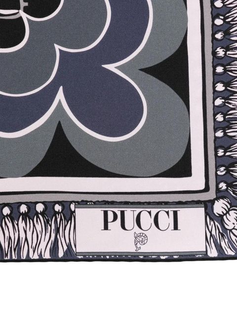 PUCCI printed silk scarf - Black