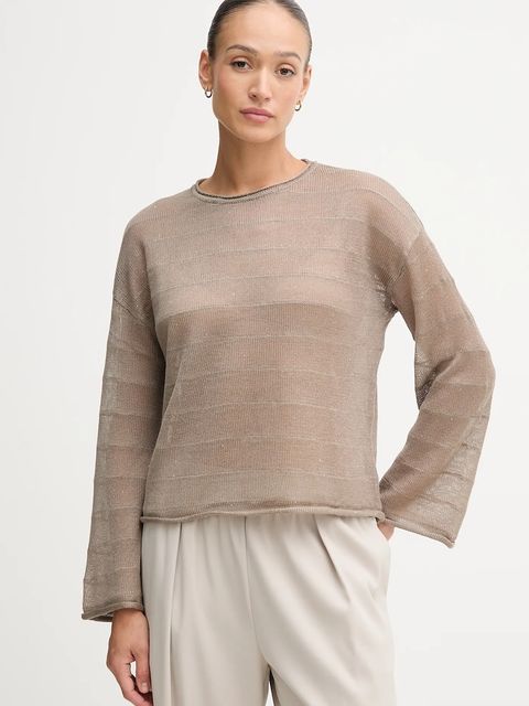 Hoss Intropia sweter damski kolor beżowy lekki 6382013 - zdjęcie produktu nr 1