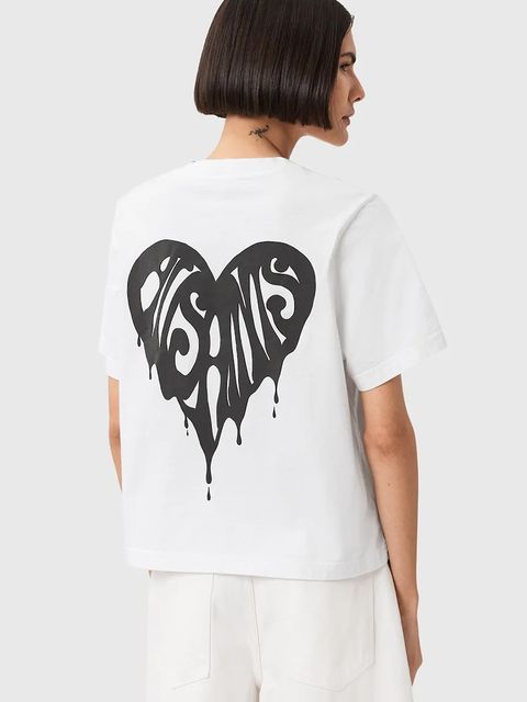 AllSaints t-shirt TRIP damski kolor biały z nadrukiem W033JD - zdjęcie produktu nr 2