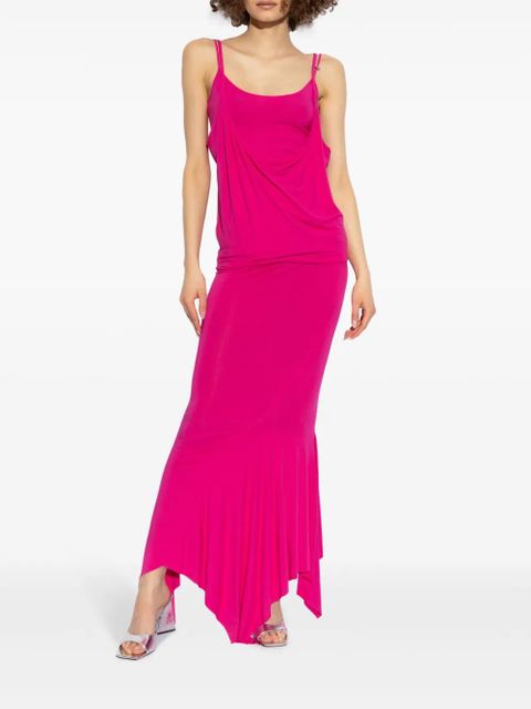 The Attico layered mermaid-silhouette maxi dress - Pink - zdjęcie produktu nr 2
