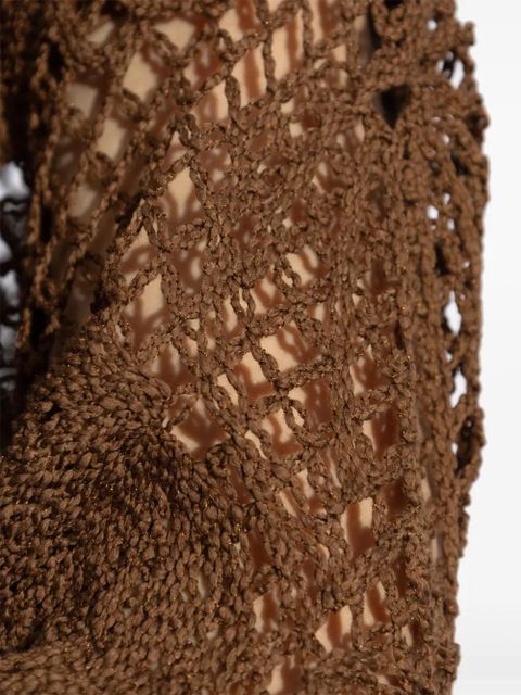Max Mara open-knit jumper - Brown