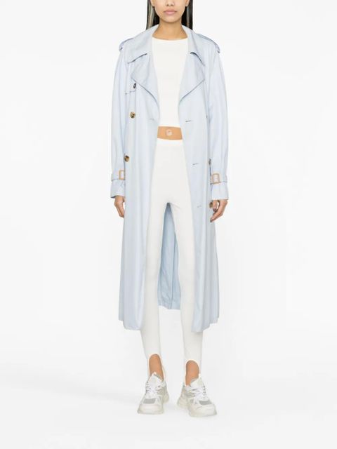 WARDROBE.NYC x Hailey Bieber HB ribbed-knit cropped T-shirt - White - zdjęcie produktu nr 2