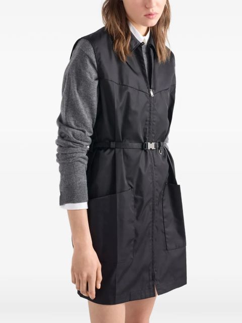 Prada shirt-style pocket mini dress - Black