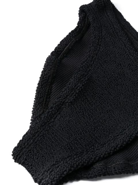 Hunza G Bonnie crinkled bikini - Black
