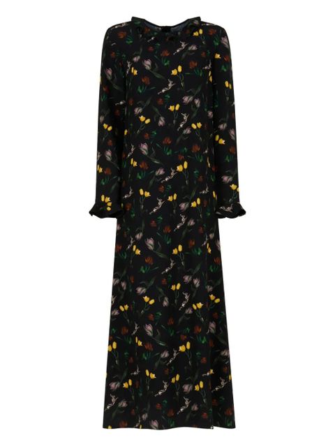 Marni floral-print maxi dress - Black - zdjęcie produktu nr 1