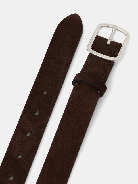 Marc O'Polo pasek zamszowy damski kolor brązowy 5000009122 - zdjęcie produktu nr 2