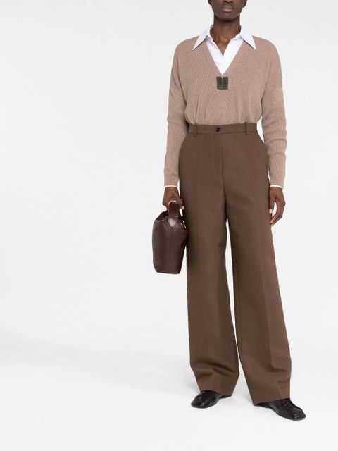 The Row Hose wide-leg trousers - Brown