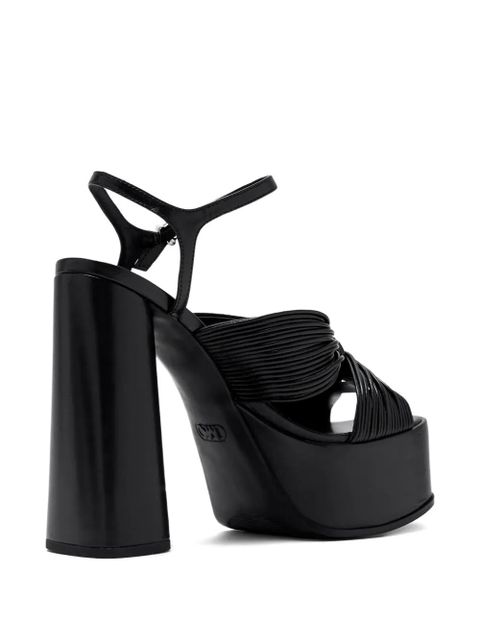 Michael Kors 140mm Alessia knotted platform sandals - Black - zdjęcie produktu nr 2