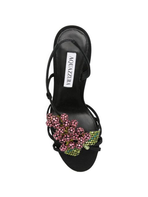 Aquazzura beaded strap heeled sandals - Black