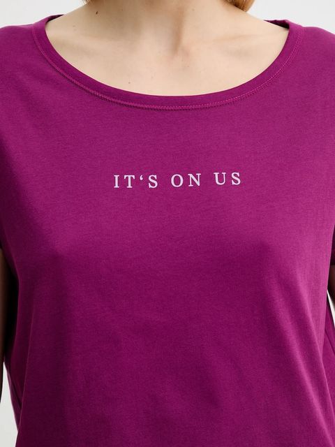 Marc O'Polo t-shirt bawełniany damski kolor różowy 506206751431