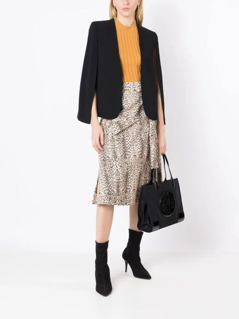 Tory Burch Ella small patent-detail tote bag - Black - zdjęcie produktu nr 2