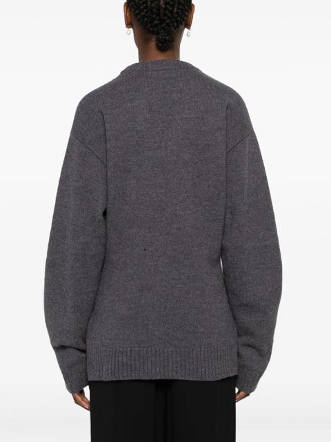 Jil Sander crew-neck wool jumper - Grey