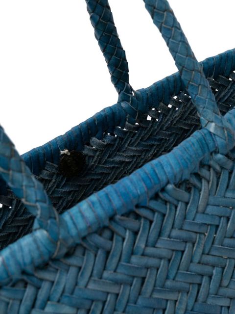 DRAGON DIFFUSION Triple Jump interwoven-design tote bag - Blue