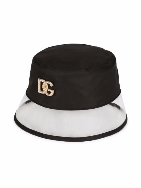 Dolce & Gabbana transparent-brim bucket hat - Black