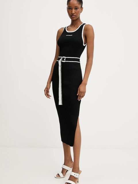 Karl Lagerfeld sukienka kolor czarny midi dopasowana A3W13039 - zdjęcie produktu nr 1