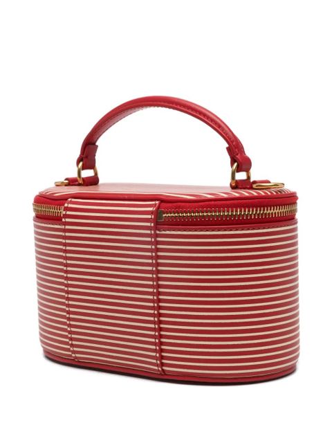 Valentino Garavani striped logo vanity bag - Red
